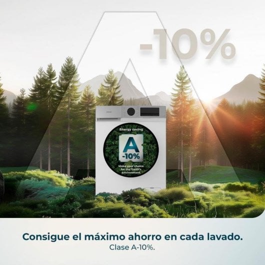 Lavadora Cecotec Bolero DressCode 9450 Inverter Carga Frontal 9Kg 1400rpm A-10% Blanca