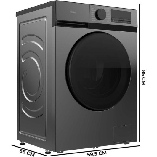 Lavadora Cecotec Bolero DressCode 9450 Inverter Steel Carga Frontal 9Kg 1400rpm A-10% Acero