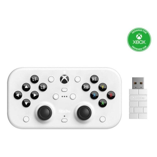 Manette 8BitDo Lite SE Sans Fil 2.4G Xbox Blanc Batterie 1000 mAh