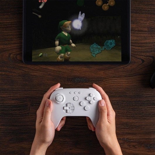Mando 8BitDo 64 Bluetooth Blanco