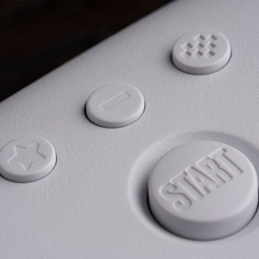 Mando 8BitDo 64 Bluetooth Blanco