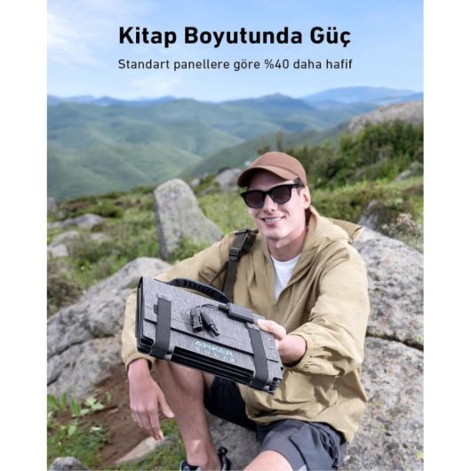 Pannello Solare Anker SOLIX PS60 60W – Connettore MC4 – Pieghevole – Resistenza IP68