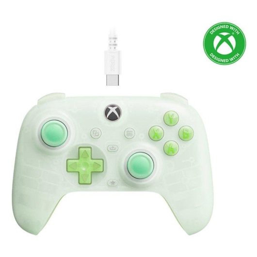 Manette 8BitDo Ultimate Mini Wired Xbox Pad Clear Green LED USB