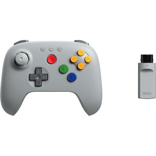 Controller 8BitDo 64 2.4G Wireless Grigio per N64 Analogue 3D Windows