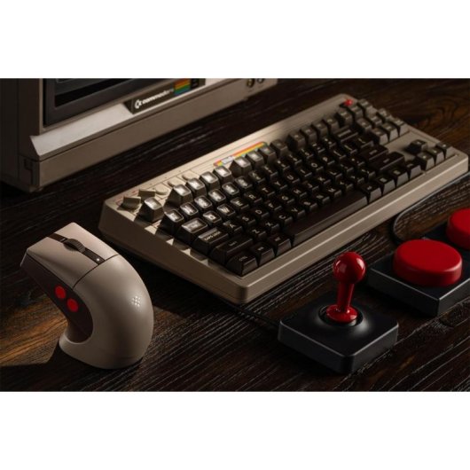 Rato 8BitDo Retro R8 C64 Base Carregamento DPI 26000 Bluetooth