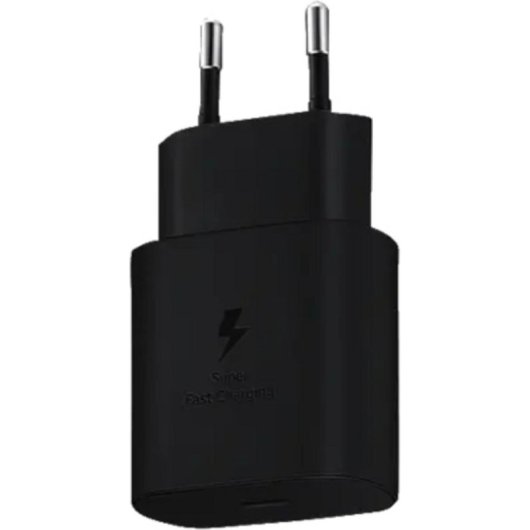 Cargador Samsung EP-TA800N USB-C Carga Rápida 3.0 25W Negro