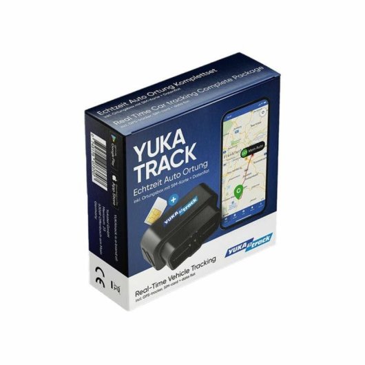 GPS-Tracker Yukatrack YTOBD2GPS Universal Single SIM Schwarz