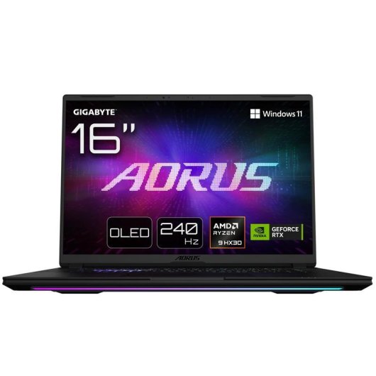 Laptop GIGABYTE AORUS MASTER 16 16" AMD Ryzen 9 9955HX3D 32GB 2TB SSD RTX 5080 Windows 11 Pro