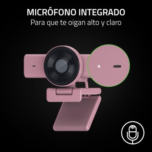 Cámara web Razer Kiyo V2 X Quad HD 60 FPS color rosa