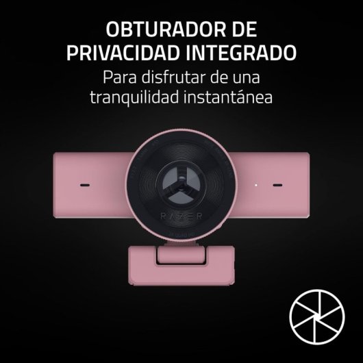 Cámara web Razer Kiyo V2 X Quad HD 60 FPS color rosa