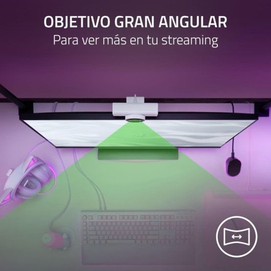 Cámara web Razer Kiyo V2 X Quad HD 60 FPS Blanco