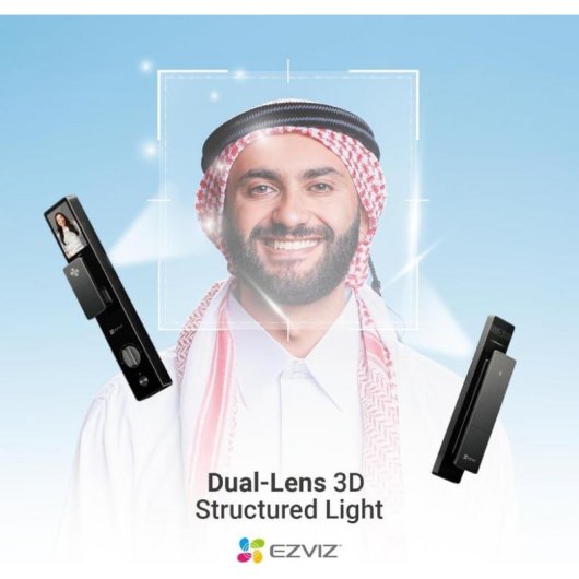 Serratura Intelligente EZVIZ DL50FVS WiFi Riconoscimento Facciale 3D Visione Notturna