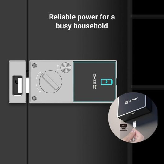 Smart Lock EZVIZ DL03 PRO WiFi Fingerabdruck App Öffnung Alarm integriert