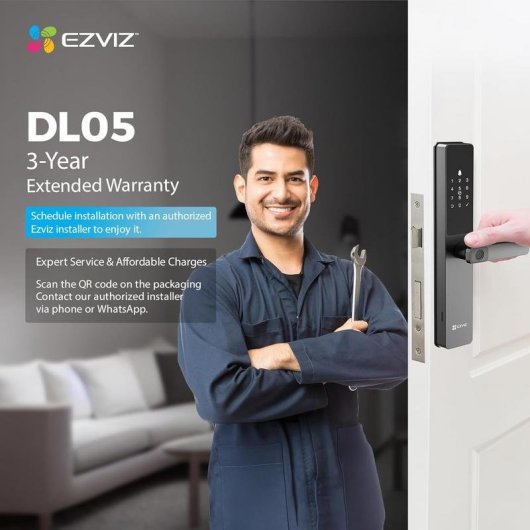 Cerradura inteligente EZVIZ CS-DL05 WiFi Huella dactilar Código pin Apertura remota