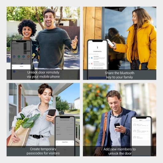 Cerradura inteligente EZVIZ CS-DL05 WiFi Huella dactilar Código pin Apertura remota