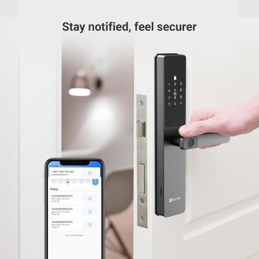 Cerradura inteligente EZVIZ CS-DL05 WiFi Huella dactilar Código pin Apertura remota