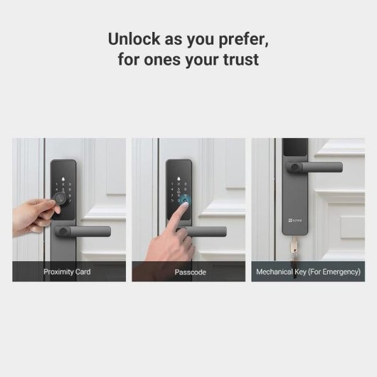 Cerradura inteligente EZVIZ CS-DL05 WiFi Huella dactilar Código pin Apertura remota