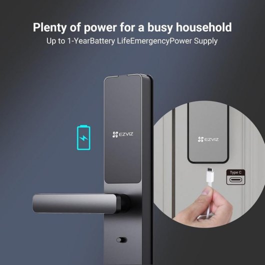 Cerradura inteligente EZVIZ CS-DL05 WiFi Huella dactilar Código pin Apertura remota