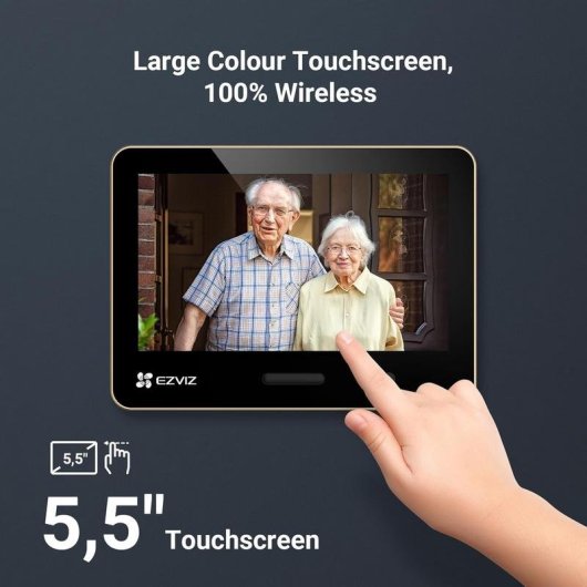 Spioncino Digitale WiFi EZVIZ EP4 GD Schermo 5,5” 155°
