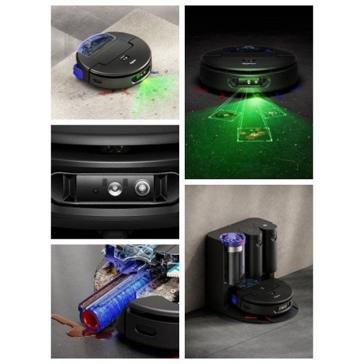 Aspirador Robô com Mopa Dyson Spot+Scrub Ai Navegação IA 18.000 Pa Filtração Avançada