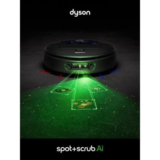 Aspirador Robô com Mopa Dyson Spot+Scrub Ai Navegação IA 18.000 Pa Filtração Avançada