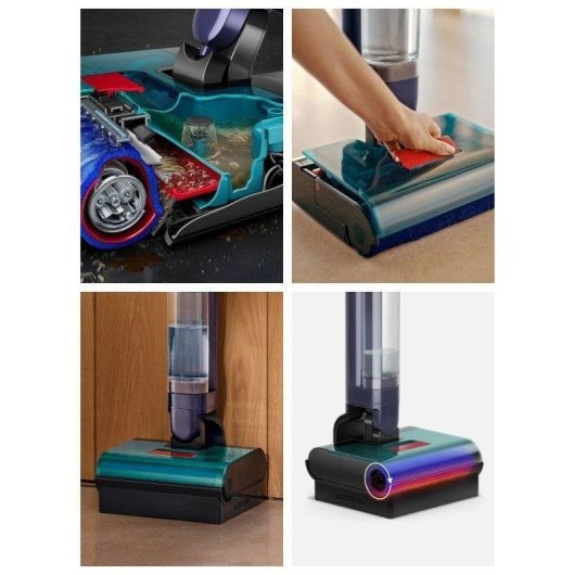 Aspirador sem Fios Dyson Clean+Wash Hygiene 95W 48 min Anti-emaranhamento Azul Cobre