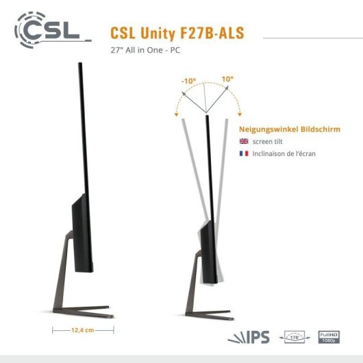 All-in-One PC CSL Unity F27b-ALS Intel N200 32GB 256GB SSD UHD 27" Windows 11 Pro