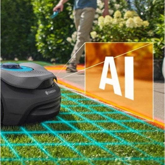 Robot cortacésped Gardena SILENO sense 400 m² sin cables con inteligencia LONA™