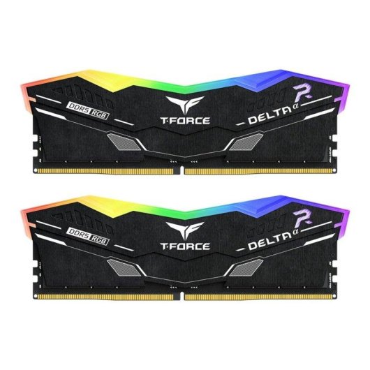 Memória RAM Team Group T-Force Deltaα RGB 32GB 2x16GB DDR5 6000MHz CL30 AMD EXPO Preto