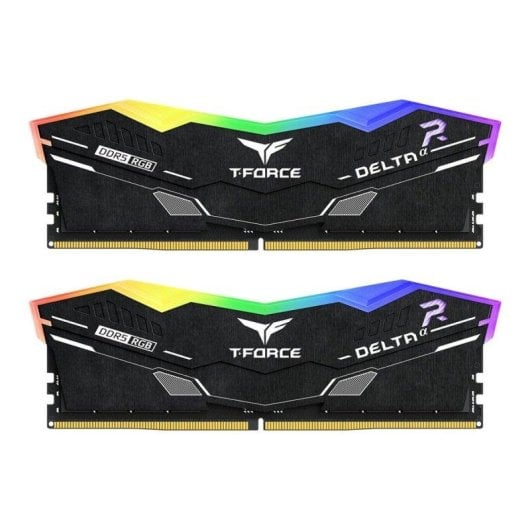 Memória RAM Team Group T-Force Deltaα RGB 32GB 2x16GB DDR5 6000MHz CL30 AMD EXPO Preto