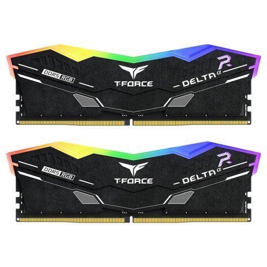 Memória RAM Team Group T-Force Deltaα RGB 32GB 2x16GB DDR5 6000MHz CL30 AMD EXPO Preto