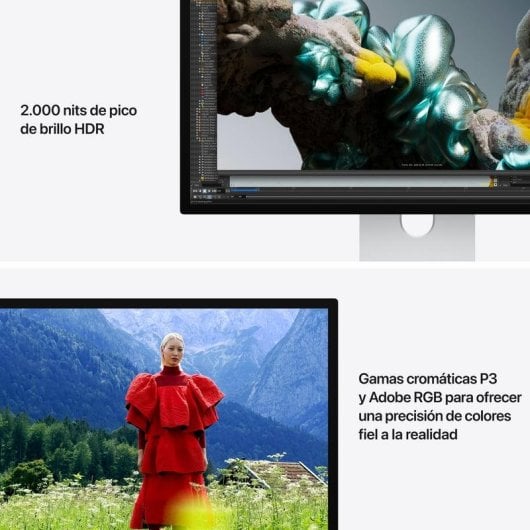 Monitor Apple Studio Display XDR 27" 5K Ultra HD Mini LED 120Hz Regolabile in Altezza True Tone