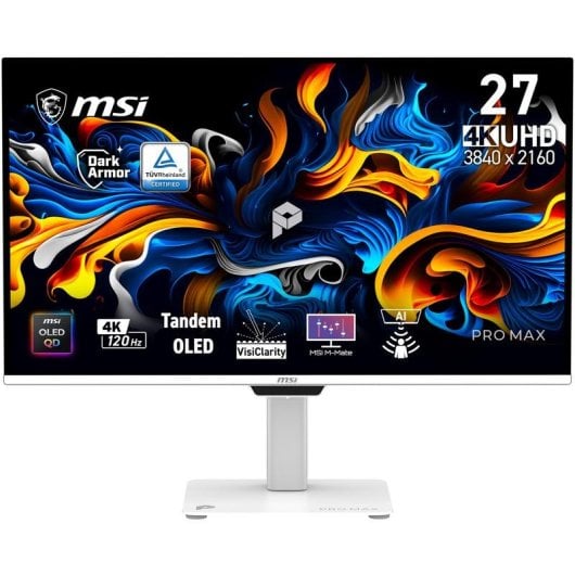 Monitor MSI Pro MAX 271UPXW12G 26,5" UltraHD 4K 120Hz QD-OLED Höhenverstellbar
