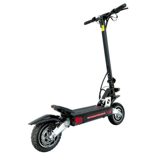Patinete électrique Emanba Em8 Max 1600W Autonomie 90km Pneus 10 pouces Freins hydrauliques Argent Noir