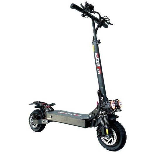 Patinete électrique Emanba X6 1200W x2 Autonomie 70km Pneus 10 pouces Freins disque Noir