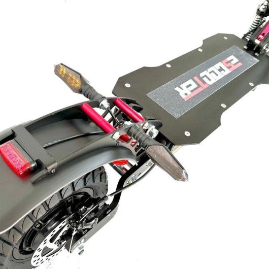 Patinete électrique Emanba X6 1200W x2 Autonomie 70km Pneus 10 pouces Freins disque Noir