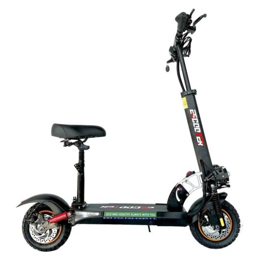 Patinete électrique Emanba L10 Pro 800W Autonomie 60km Pneus 10 pouces Freins à disque Noir