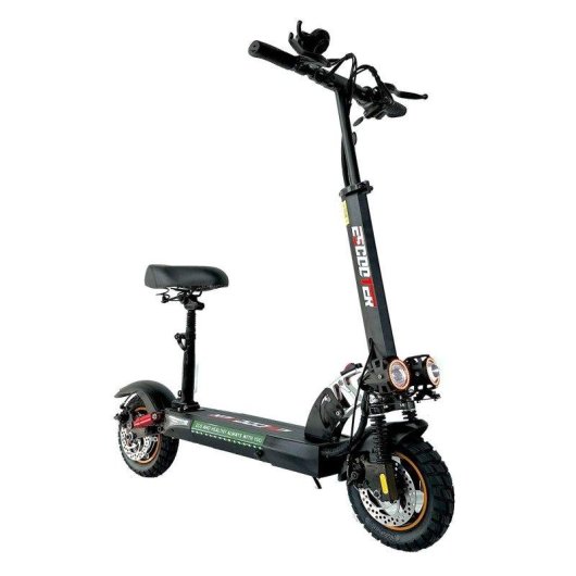 Patinete électrique Emanba L10 Pro 800W Autonomie 60km Pneus 10 pouces Freins à disque Noir
