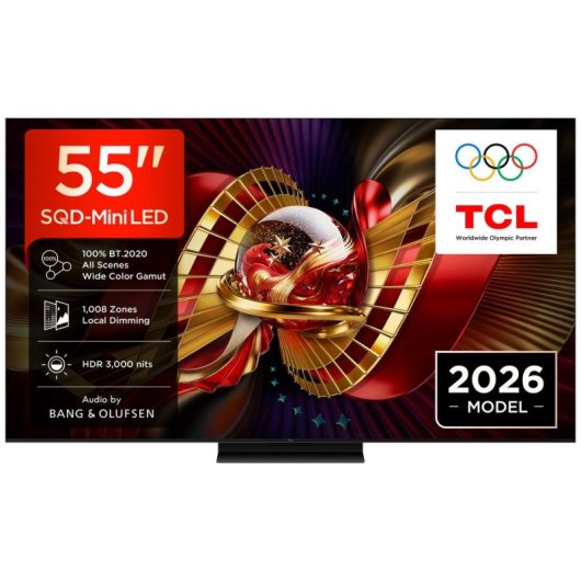 TV TCL QLED Mini LED C8L 55C8L 55" 4K UltraHD 144Hz Smart TV Google TV Dolby Vision