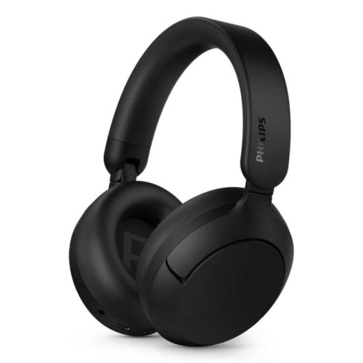 Auricolari Philips TAH6000BK/00 wireless e cablati Bluetooth con Cancellazione Attiva del Rumore, Microfono, ricarica rapida, neri