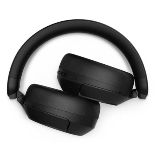 Auricolari Philips TAH6000BK/00 wireless e cablati Bluetooth con Cancellazione Attiva del Rumore, Microfono, ricarica rapida, neri