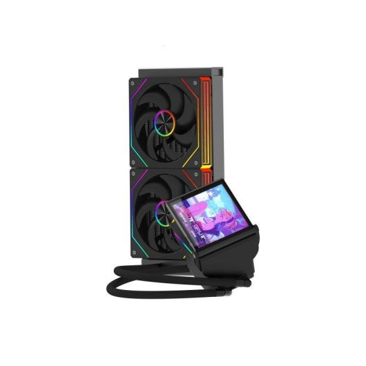 Refrigeração Líquida ProGaming GlacierView 240 LCD 240mm 2 Ventoinhas ARGB Ecrã IPS