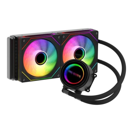 Refrigeracao Liquida ProGaming HydroBlade 240mm 2 Ventiladores ARGB Preto Alta Densidade