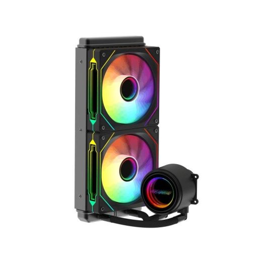 Refrigeracao Liquida ProGaming HydroBlade 240mm 2 Ventiladores ARGB Preto Alta Densidade