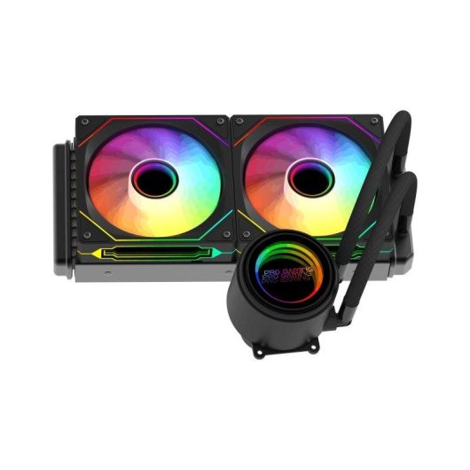 Refrigeracao Liquida ProGaming HydroBlade 240mm 2 Ventiladores ARGB Preto Alta Densidade