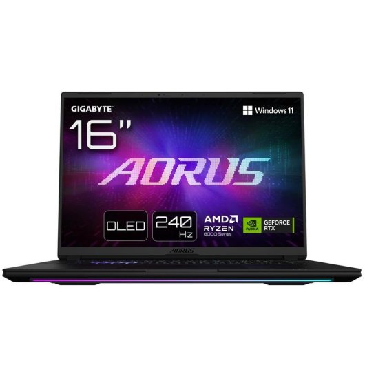 Ordinateur portable GIGABYTE AORUS MASTER 16 16" AMD Ryzen 9 32GB 1TB SSD RTX 5070 Ti Windows 11 Pro