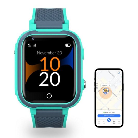 Robin K1 Reloj GPS para Niños con Llamadas y SIM Preactivada Sin Redes Sociales ni Juegos Verde