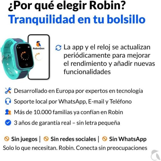 Robin Generation K1 GPS 4G Nano SIM Ecrã Cor Verde Resistente Água SOS Criança