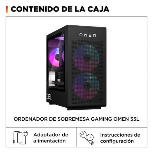 PC de bureau HP OMEN 35L GT16-1006ns AMD Ryzen 7 9800X3D 32GB 1TB SSD RTX 5070 Ti Windows 11 WiFi7