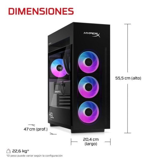 PC Sobremesa HyperX OMEN MAX 45L GT24-0001ns Intel Core Ultra 7 270K Plus 32GB 2TB SSD RTX 5080 Windows 11 WiFi7